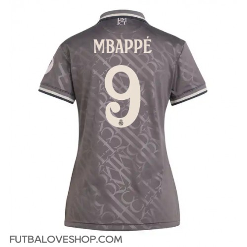 Dres Real Madrid Kylian Mbappe #9 Tretina pre Ženy 2024-25 Krátky Rukáv